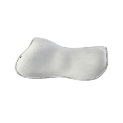Ammortizzatore in memory foam con gel esagonale e rialzo posteriore Acavallo Bianco