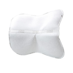 Ammortizzatore in memory foam con gel esagonale e rialzo posteriore Acavallo Bianco