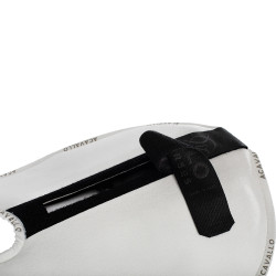 Ammortizzatore con tasche configurabili e rialzo anteriore e posteriore Piuma WFS in suede Acavallo Bianco Ammortizzatore con tasche configurabili e rialzo anteriore e posteriore Piuma WFS in suede Acavallo Bianco