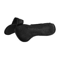 Ammortizzatore con tasche configurabili e pad Piuma WFS in pelle scamosciata piatta Acavallo Nero