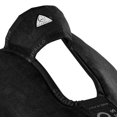 Ammortizzatore con tasche configurabili e pad Piuma WFS in pelle scamosciata piatta Acavallo Nero Ammortizzatore con tasche configurabili e pad Piuma WFS in pelle scamosciata piatta Acavallo Nero