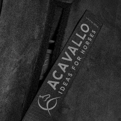 Ammortizzatore con tasche configurabili e pad Piuma WFS in pelle scamosciata piatta Acavallo Nero Ammortizzatore con tasche configurabili e pad Piuma WFS in pelle scamosciata piatta Acavallo Nero