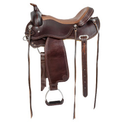 Sella western trail mantello rotondo full quarter 8020 Marrone