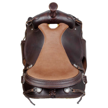 Sella western trail mantello rotondo full quarter 8020 Marrone