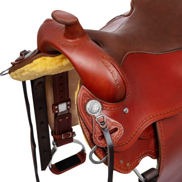 Sella western trail mantello rotondo full quarter 8020 Nocciola Marrone