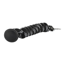 Lunga da Addestramento in Nylon Intrecciato con Punta in Pelle