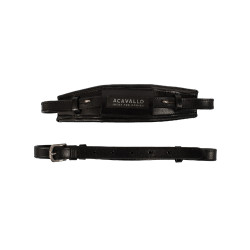 Museruola Acavallo in cuoio per Hackamore Nero