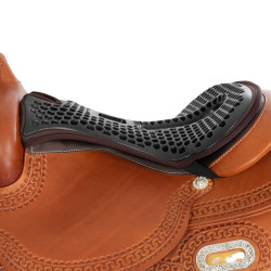 Coprisella Acavallo Ortho-Coccyx Western Gel Esagonale Dri-Lex 20mm Marrone Coprisella Acavallo Ortho-Coccyx Western Gel Esagonale Dri-Lex 20mm Marrone