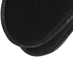 Ammortizzatore Acavallo Close Contact memory foam in lana vergine Nero