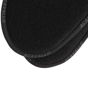 Ammortizzatore Acavallo Close Contact memory foam in lana vergine Nero