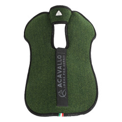 Ammortizzatore con tasca Acavallo doppio feltro Verde foresta