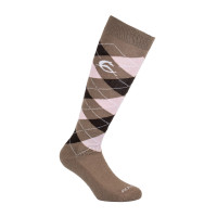 Calzini Acavallo in Cotone con Strass Marrone / rosa / strass marrone