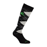 Chaussettes Acavallo en Coton avec Strass Noir / anthracite / strass gris