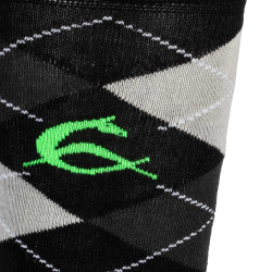Chaussettes Acavallo en Coton avec Strass Noir / anthracite / strass gris
