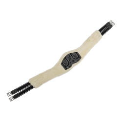 Sottopancia Anatomico Acavallo in Gel e PVC con Fodera in Lana Amovibile Nero Sottopancia Anatomico Acavallo in Gel e PVC con Fodera in Lana Amovibile Nero