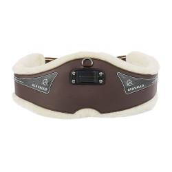 Sottopancia Anatomico Acavallo in Gel e PVC con Fodera in Lana Amovibile Marrone scuro