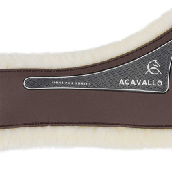 Sottopancia Anatomico Acavallo in Gel e PVC con Fodera in Lana Amovibile Marrone scuro