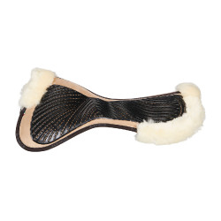 Ammortizzatore Acavallo Close Contact Classic in gel con memory foam e montone Sabbia / naturale Beige Ammortizzatore Acavallo Close Contact Classic in gel con memory foam e montone Sabbia / naturale Beige