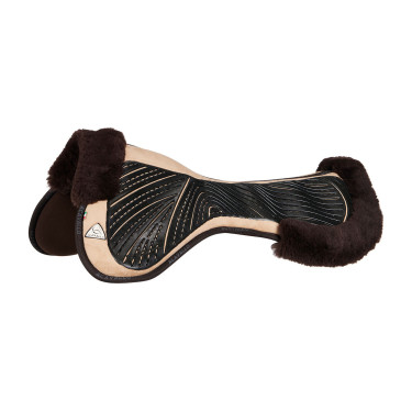 Ammortizzatore Acavallo Close Contact Classic in gel con memory foam e montone Sabbia / marrone Beige