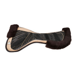 Ammortizzatore Acavallo Close Contact Classic in gel con memory foam e montone Sabbia / marrone Beige