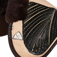 Ammortizzatore Acavallo Close Contact Classic in gel con memory foam e montone Sabbia / marrone Beige