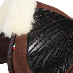 Ammortizzatore Acavallo Close Contact Classic in gel con memory foam e montone Marrone / naturale