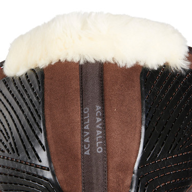 Ammortizzatore Acavallo Close Contact Classic in gel con memory foam e montone Marrone / naturale