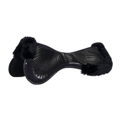 Ammortizzatore Acavallo Close Contact Classic in gel con memory foam e montone Nero / nero