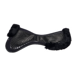 Ammortizzatore Acavallo Close Contact Classic in gel con memory foam e montone Nero / nero