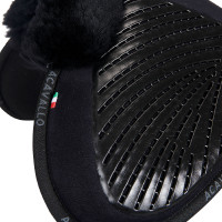 Ammortizzatore Acavallo Close Contact Classic in gel con memory foam e montone Nero / nero Ammortizzatore Acavallo Close Contact Classic in gel con memory foam e montone Nero / nero