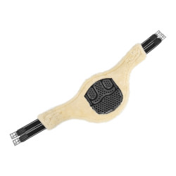 Sottopancia Acavallo Gel & Pvc Fodera rimovibile in lana Nero