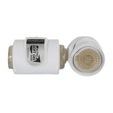 Fasce combinate Acavallo in gel ed elastico Bianco