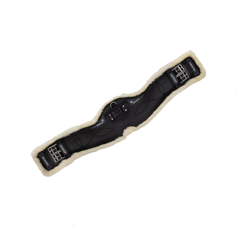 Sottopancia corto in gel e PVC con fibbie in acciaio inox e lana ecologica Acavallo Sottopancia corto in gel e PVC con fibbie in acciaio inox e lana ecologica Acavallo