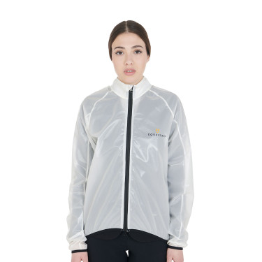 Chaqueta unisex cortavientos e impermeable Equestro Bianco