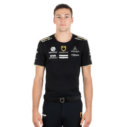 T-shirt da allenamento GP da uomo in tessuto tecnico con multi-logo Equestro