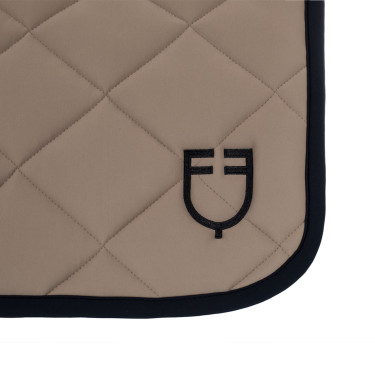 Sottosella da addestramento in tessuto tecnico edizione Black Line Equestro Noce Marrone