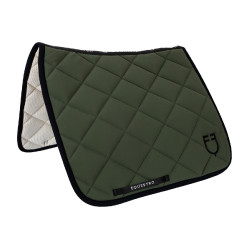 Sottosella da addestramento in tessuto tecnico edizione Black Line Equestro Verde scuro / nero