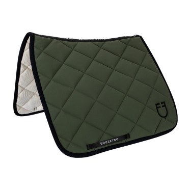 Sottosella da addestramento in tessuto tecnico edizione Black Line Equestro Verde scuro / nero