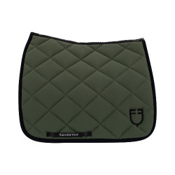 Sottosella da addestramento in tessuto tecnico edizione Black Line Equestro Verde scuro / nero