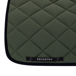 Sottosella da addestramento in tessuto tecnico edizione Black Line Equestro Verde scuro / nero