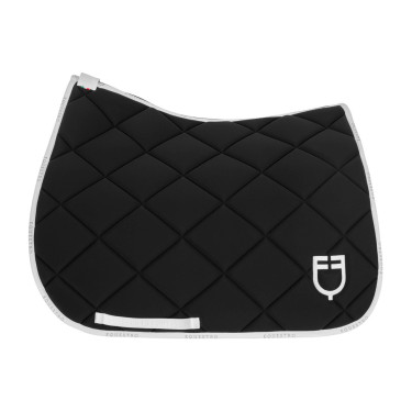 Sottosella da addestramento in tessuto tecnico con logo GP Equestro Nero / bianco Sottosella da addestramento in tessuto tecnico con logo GP Equestro Nero / bianco