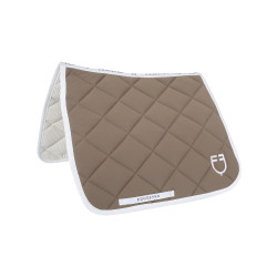 Sottosella da addestramento in tessuto tecnico con logo ricamato White Line Equestro Noce