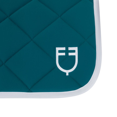 Sottosella da addestramento in tessuto tecnico con logo ricamato White Line Equestro Petrolio Blu Sottosella da addestramento in tessuto tecnico con logo ricamato White Line Equestro Petrolio Blu