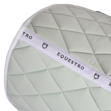 Sottosella da addestramento in tessuto tecnico con logo ricamato White Line Equestro Verde chiaro Sottosella da addestramento in tessuto tecnico con logo ricamato White Line Equestro Verde chiaro