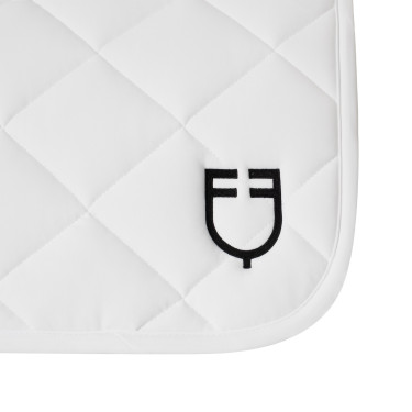 Sottosella da addestramento in tessuto tecnico con logo ricamato White Line Equestro Bianco Sottosella da addestramento in tessuto tecnico con logo ricamato White Line Equestro Bianco