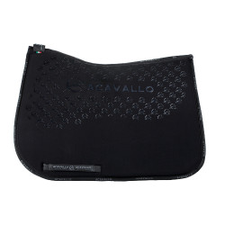 Sottosella da dressage in lycra con grip in gel e parte inferiore in fibra di bambù Acavallo Nero / nero Sottosella da dressage in lycra con grip in gel e parte inferiore in fibra di bambù Acavallo Nero / nero