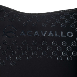 Sottosella da dressage in lycra con grip in gel e parte inferiore in fibra di bambù Acavallo Nero / nero Sottosella da dressage in lycra con grip in gel e parte inferiore in fibra di bambù Acavallo Nero / nero