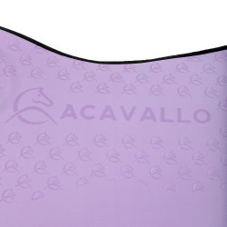 Sottosella da dressage in lycra con grip in gel e parte inferiore in fibra di bambù Acavallo Lilla / nero Viola