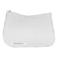 Sottosella da dressage in lycra con grip in gel e parte inferiore in fibra di bambù Acavallo Bianco / bianco