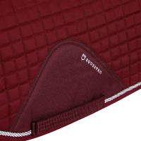 Tapis de dressage en coton modelé Equestro Bordeaux Tapis de dressage en coton modelé Equestro Bordeaux